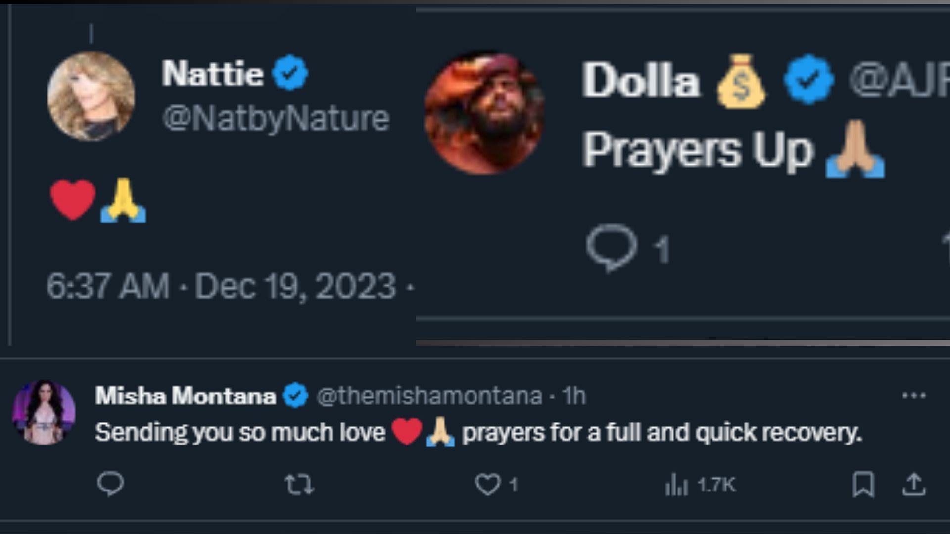 A lot of people sent messages to Lana